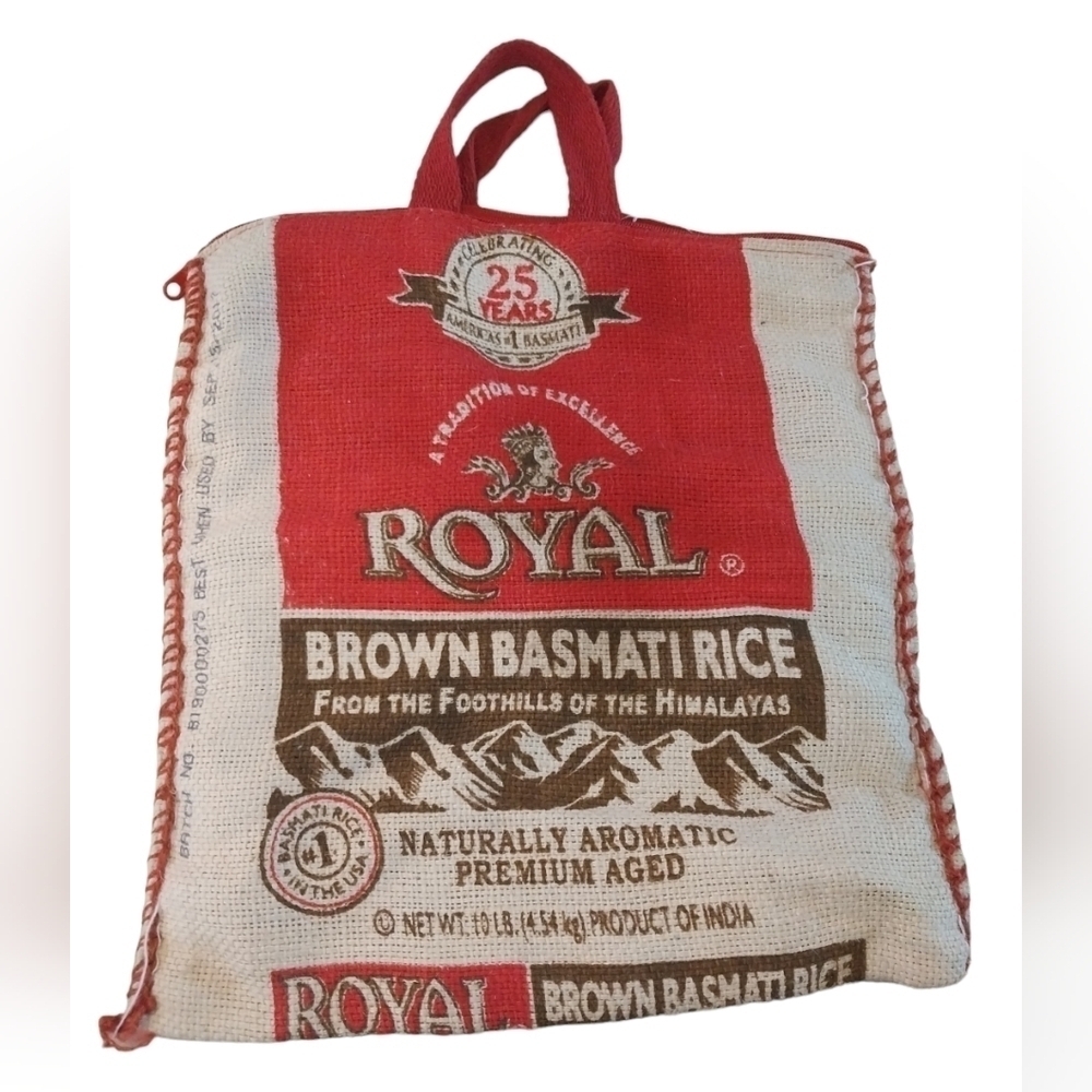 Royal Basmati rice bag tote